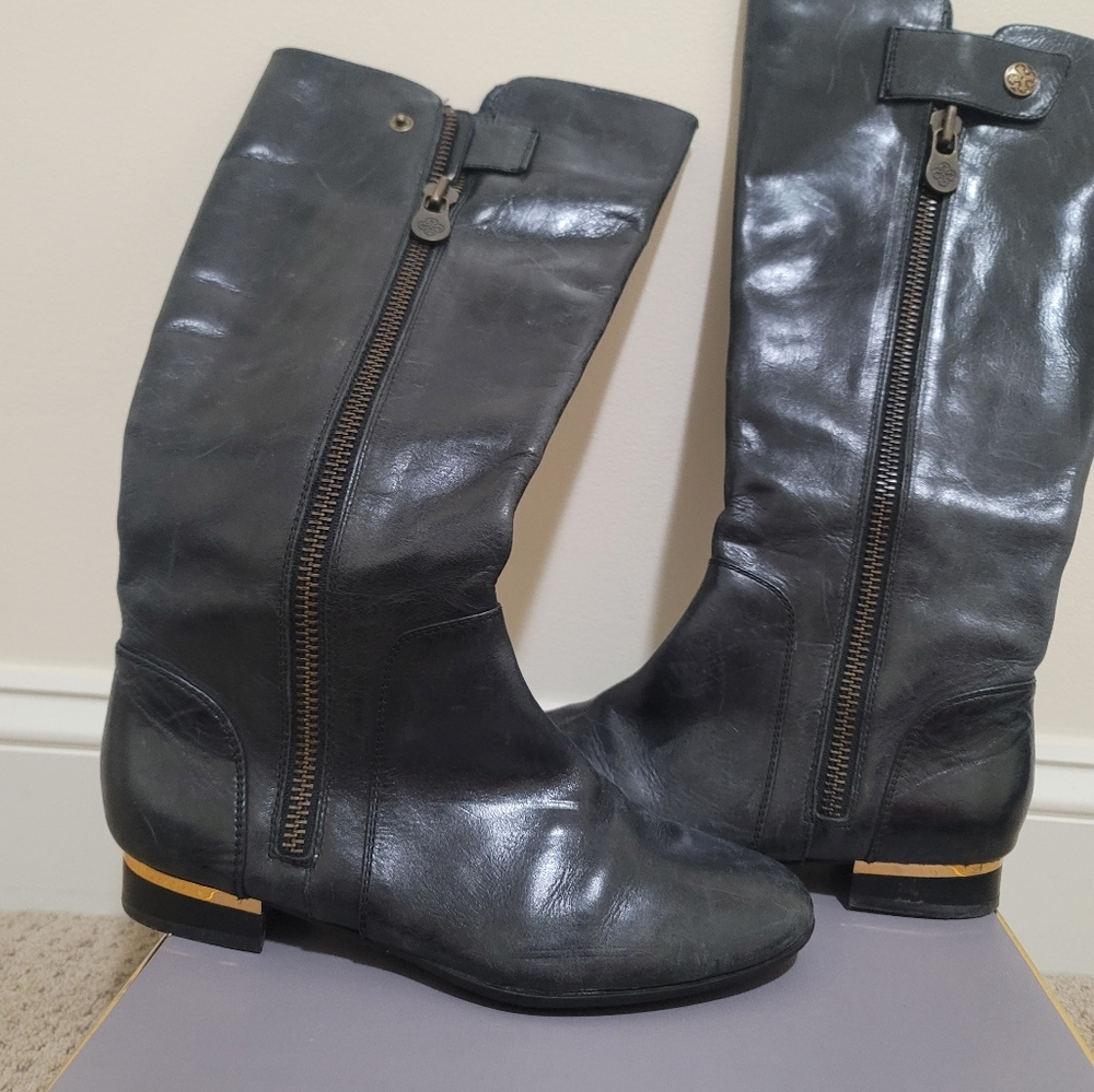 I Sola Leather boots black 6.5